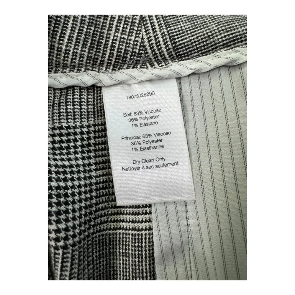 VERONICA BEARD | $395 Cormac Glen Plaid Cropped Trouser in Grey Motif, Size 6 - Picture 10 of 13